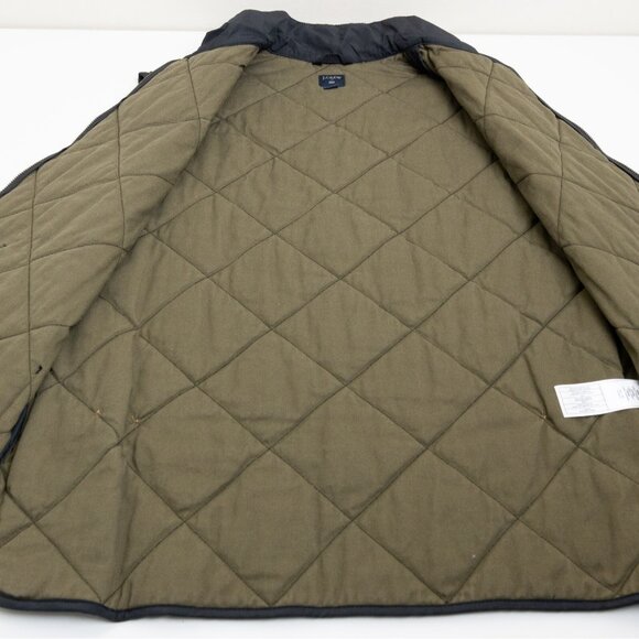 J. Crew Walker Vest Black Quilted Full Zip Lightweight Preppy Medium - Picture 12 of 16